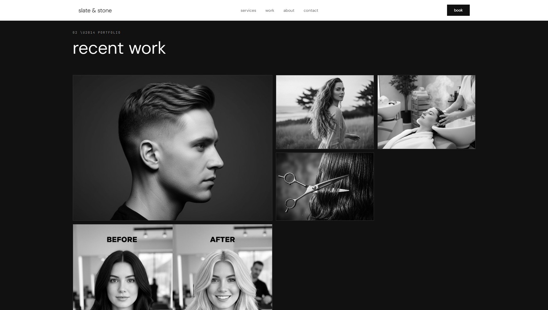 Slate and Stone recent works screenshot